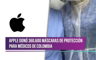 Apple donó 360.000 máscaras de protección para médicos de colombia
