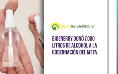 BIONERGY DONó 7.000 LITROS DE ALCOHOL A LA GOBERNACIóN DEL META