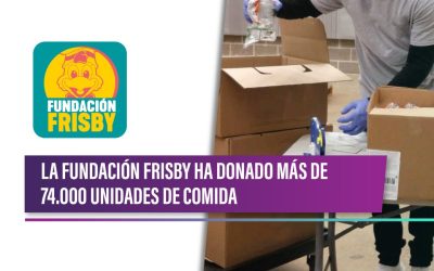 La fundación FRISBY ha donado más de 74.000 unidades de comida.